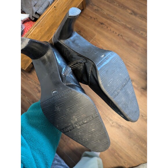 Franco Sarto Bootie Ankle Boots 3-3.5" Women's Black Boot 10M - Picture 8 of 9